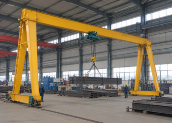 MH single girder electric hoist gantry crane used for workshop material handling MH single girder electric hoist gantry crane used for workshop material handling