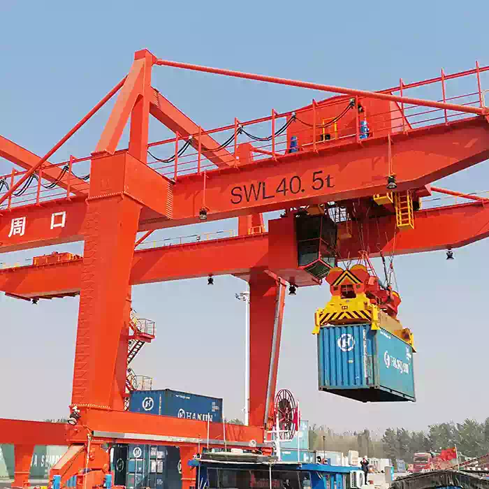 Zhoukou Port rail container gantry crane